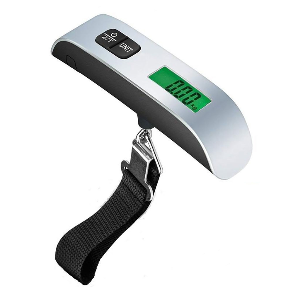 Balança De Mão Digital Portátil Até 50kg Trava Mala Bagagem